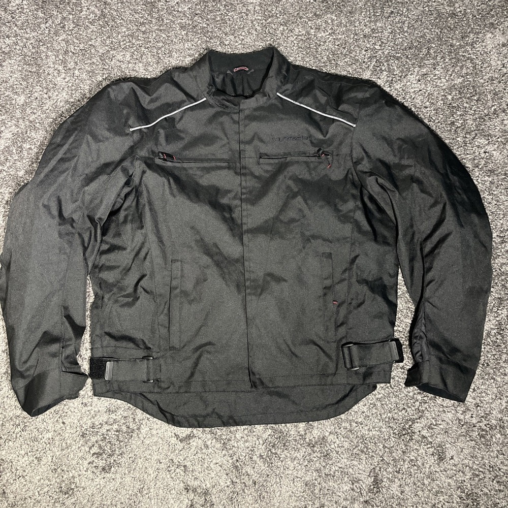 Tourmaster Koraza 2XL Mens Black Jacket‎ Motorcycle Riding Shoulder Elbow Armor